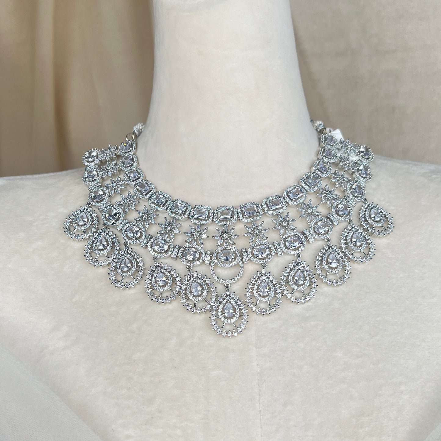 American Diamond Necklace Set