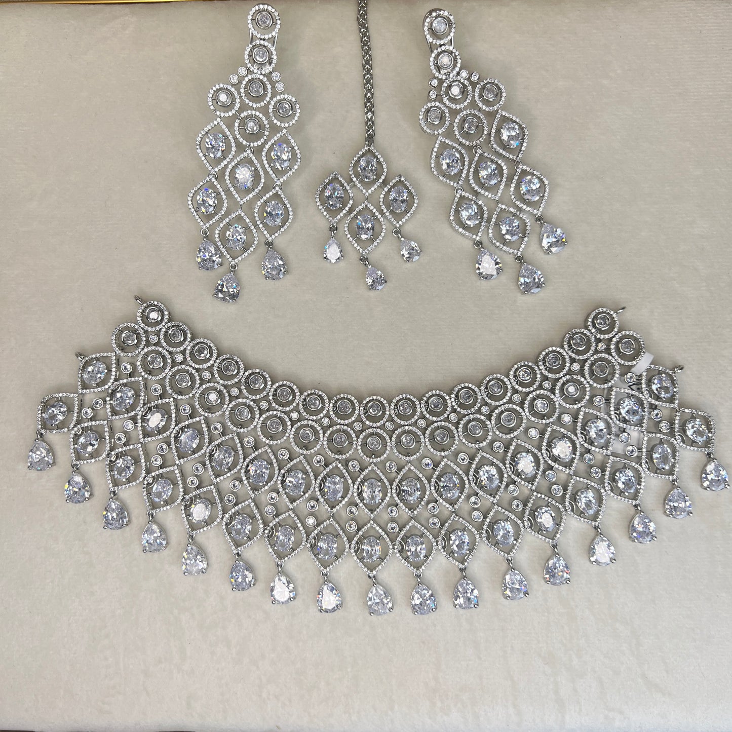 American Diamond | AD Bridal Choker Set