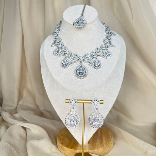 American Diamond Necklace Set