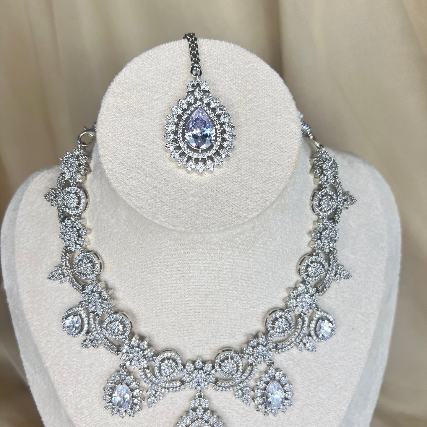 American Diamond Necklace Set
