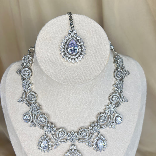 American Diamond Necklace Set