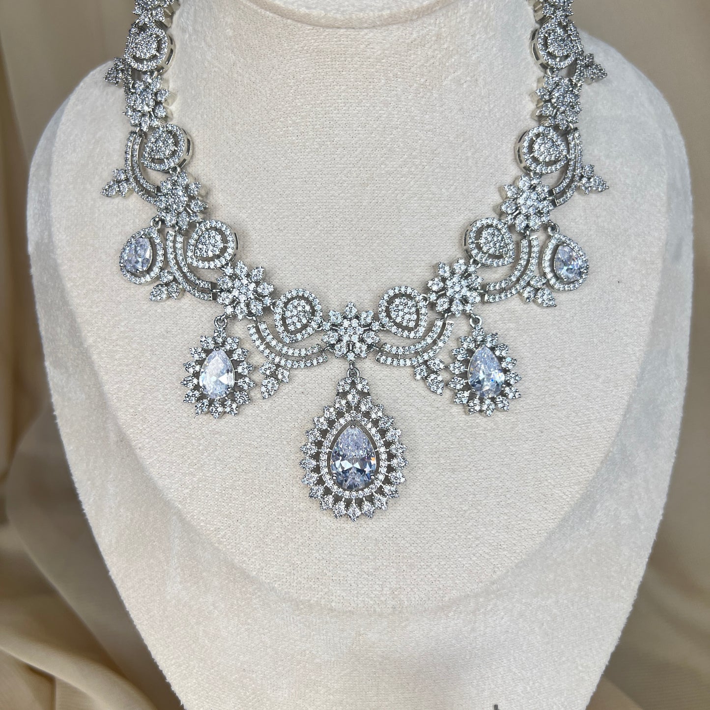 American Diamond Necklace Set