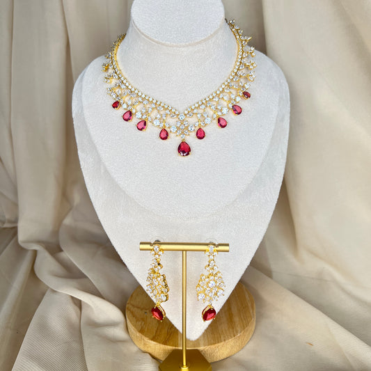 American Diamond | AD Dainty Necklace Set