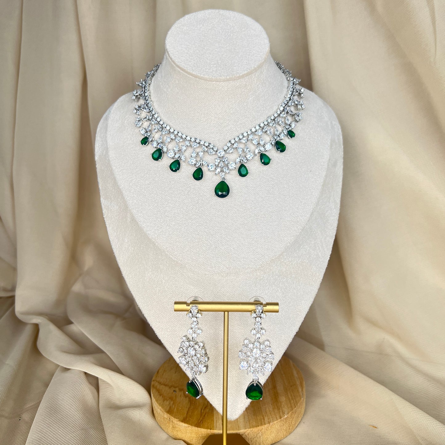 American Diamond | AD Dainty Necklace Set
