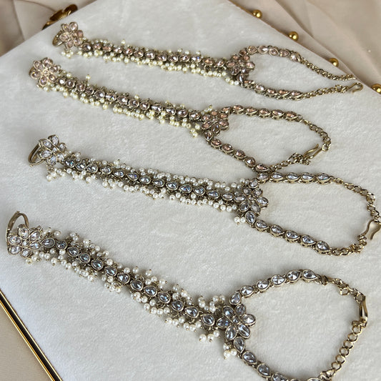 Pearl Hand Bracelet | Haath Panja