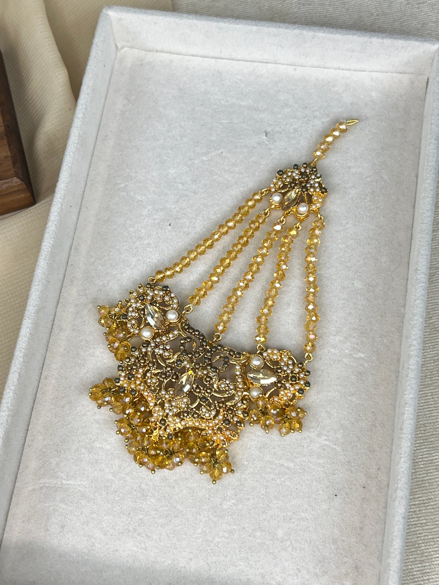 Gold Naruatan Semi Bridal Set w/Jhoomar