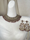 Nauratan Polki Necklace Set
