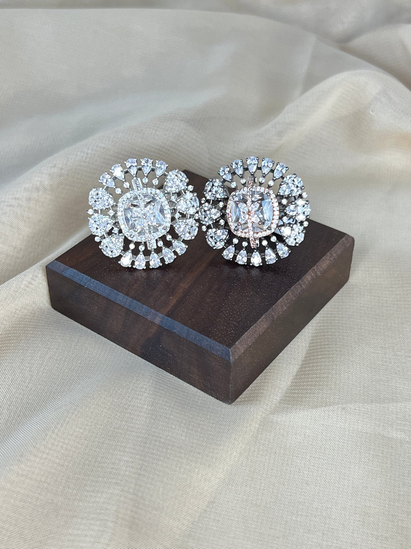 American Diamond Adjustable Ring