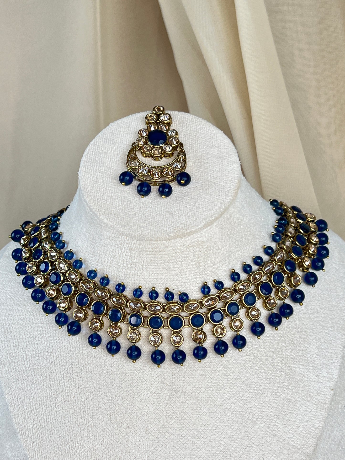 Navy Necklace Set