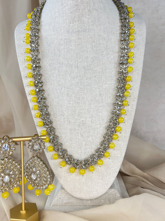 Long Polki Haar | Mala Necklace Set