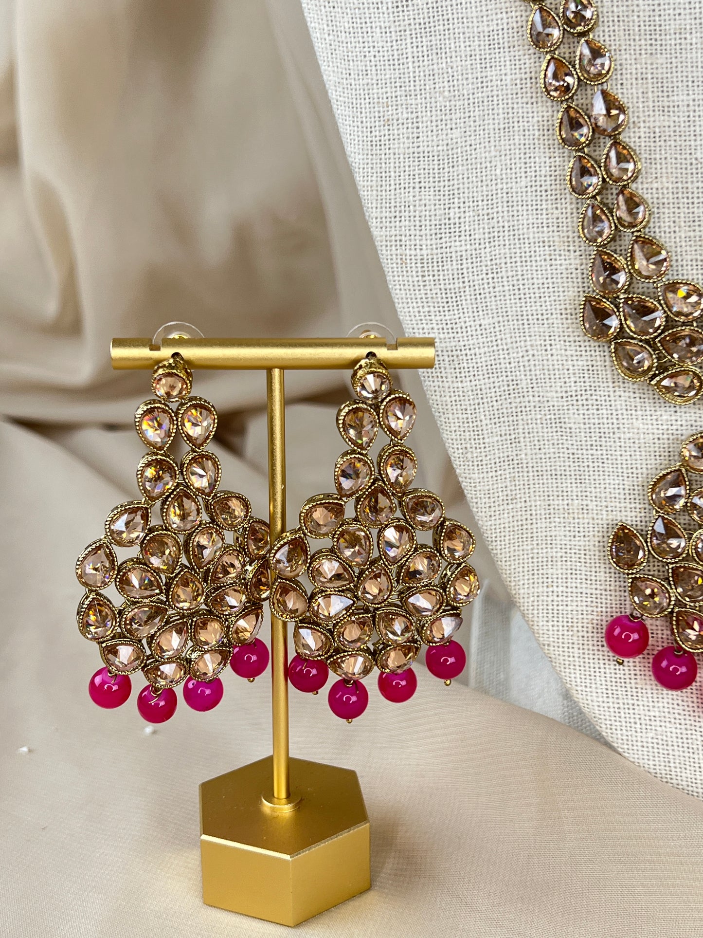 Long Polki Rani Haar | Mala | Necklace Set