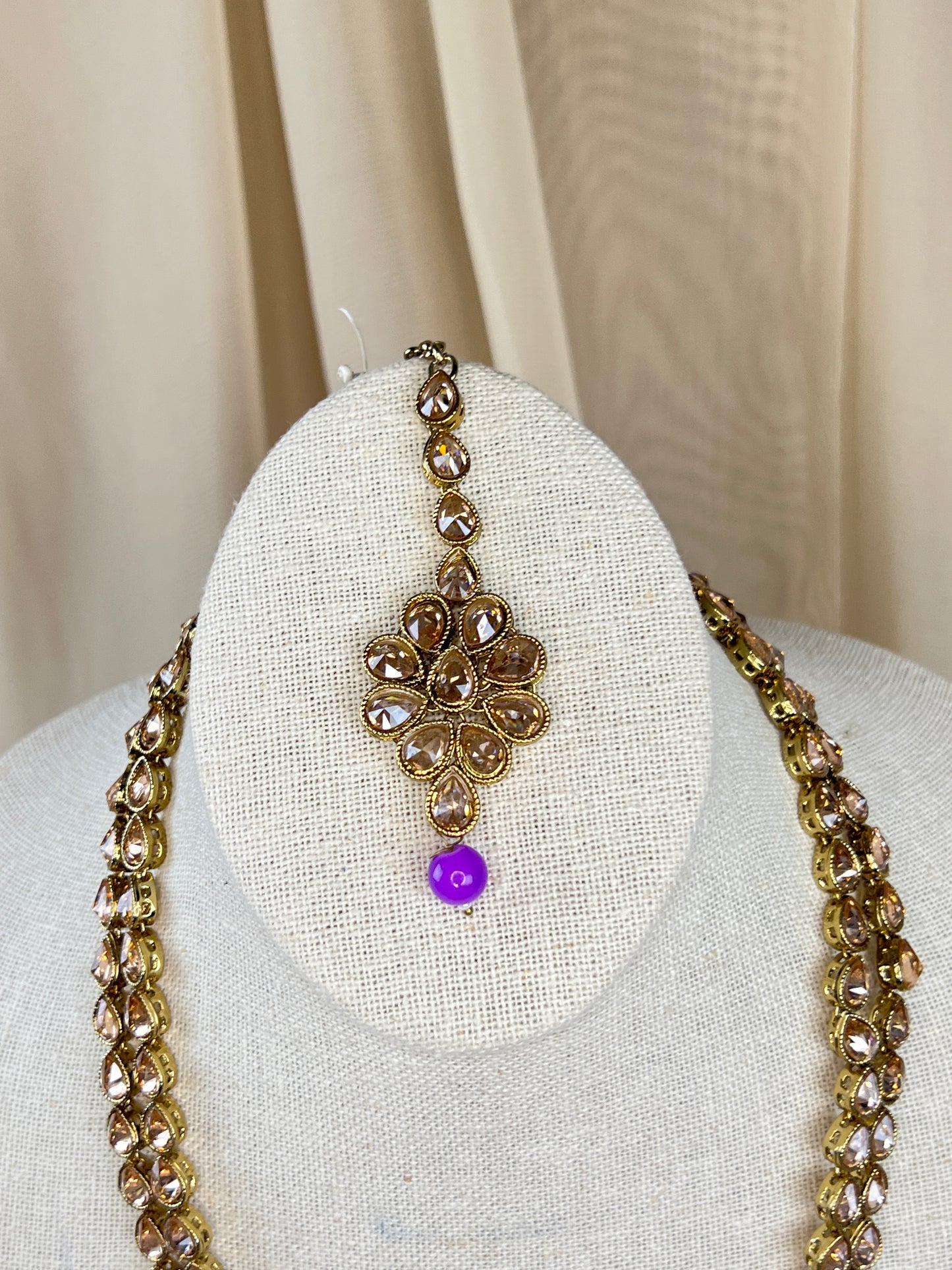 Long Polki Rani Haar | Mala | Necklace Set
