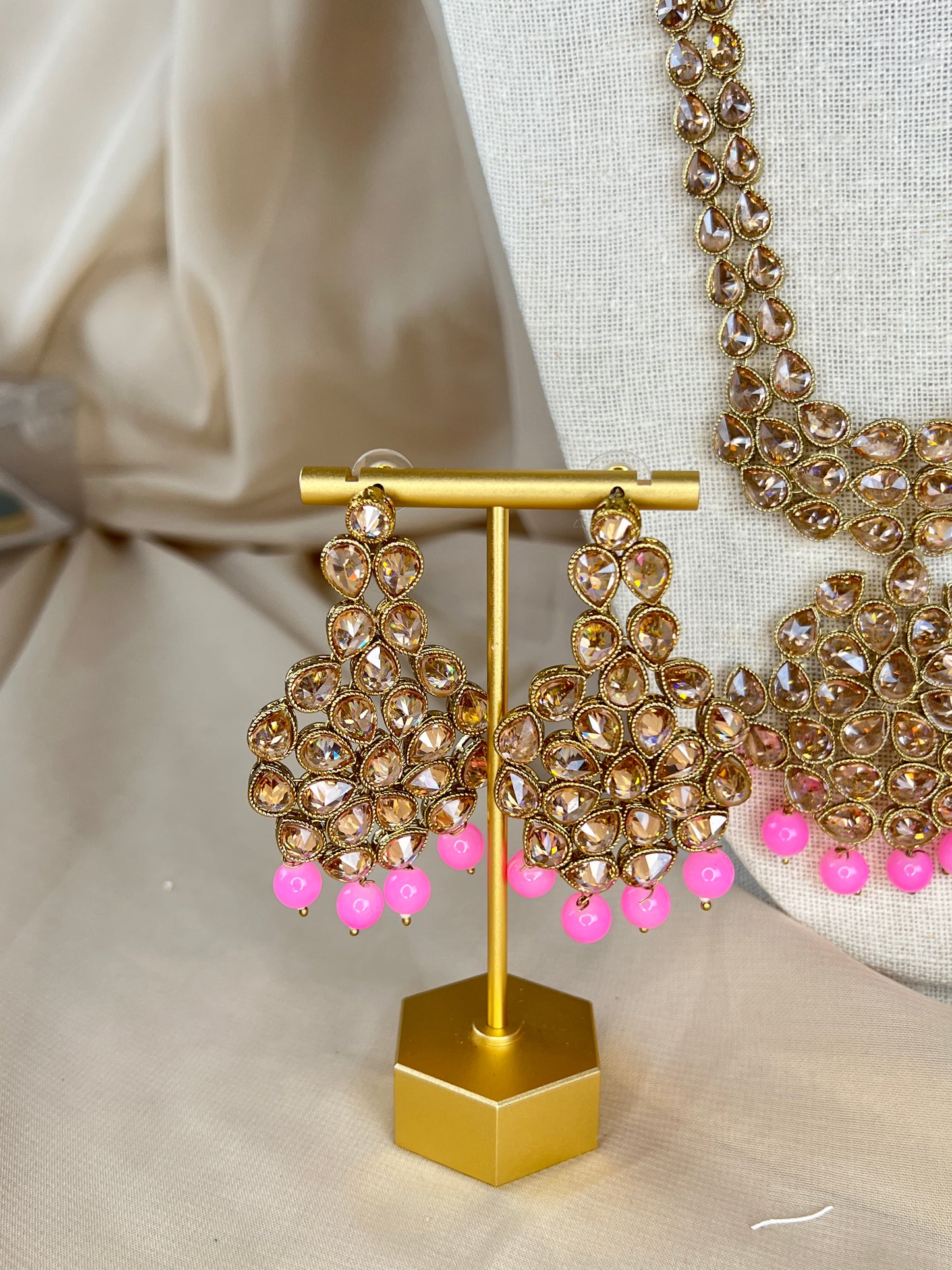 Long Polki Rani Haar | Mala | Necklace Set
