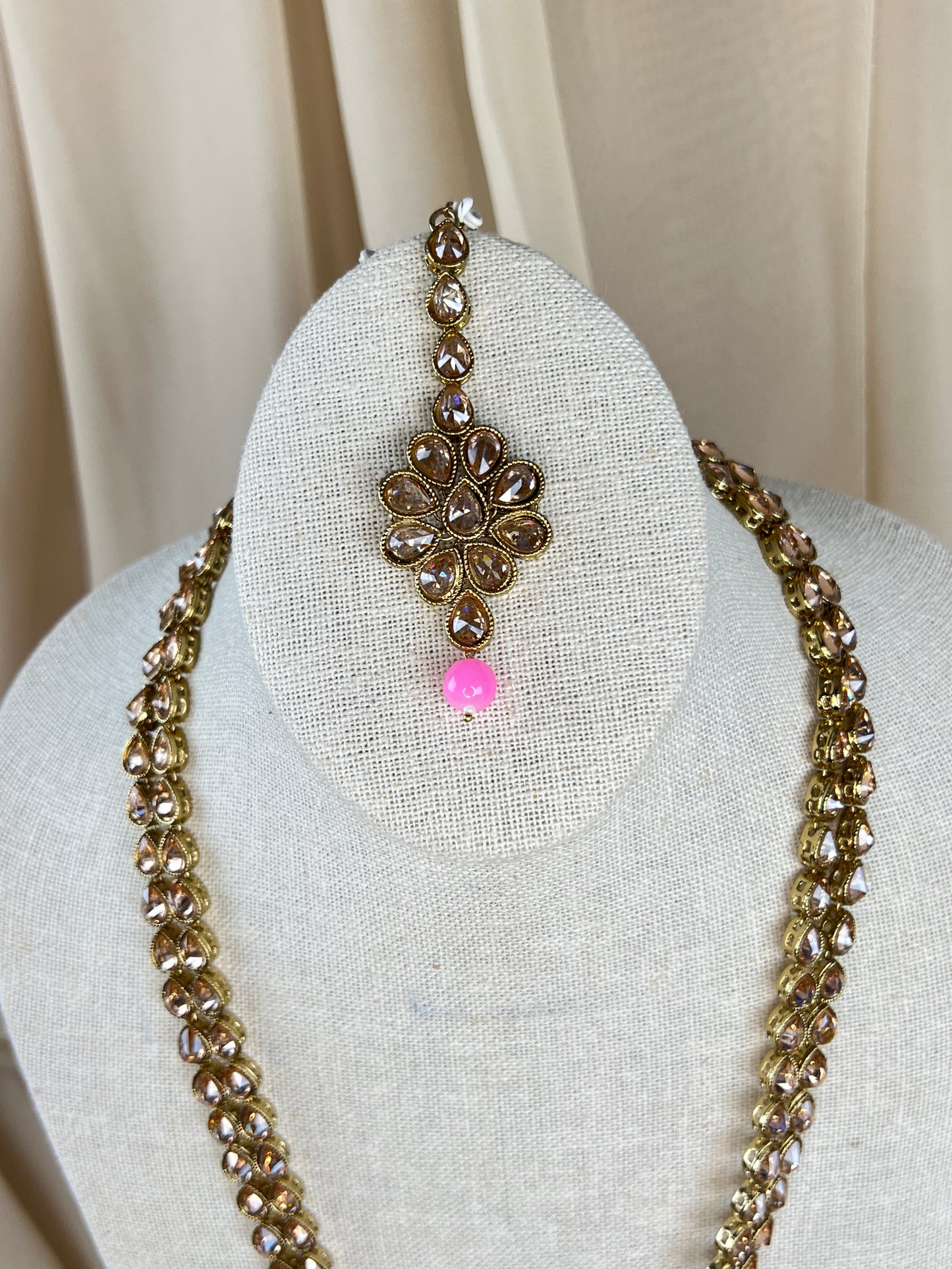 Long Polki Rani Haar | Mala | Necklace Set