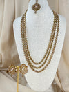 Multi Layer Polki Stone Necklace | Mala | Haar
