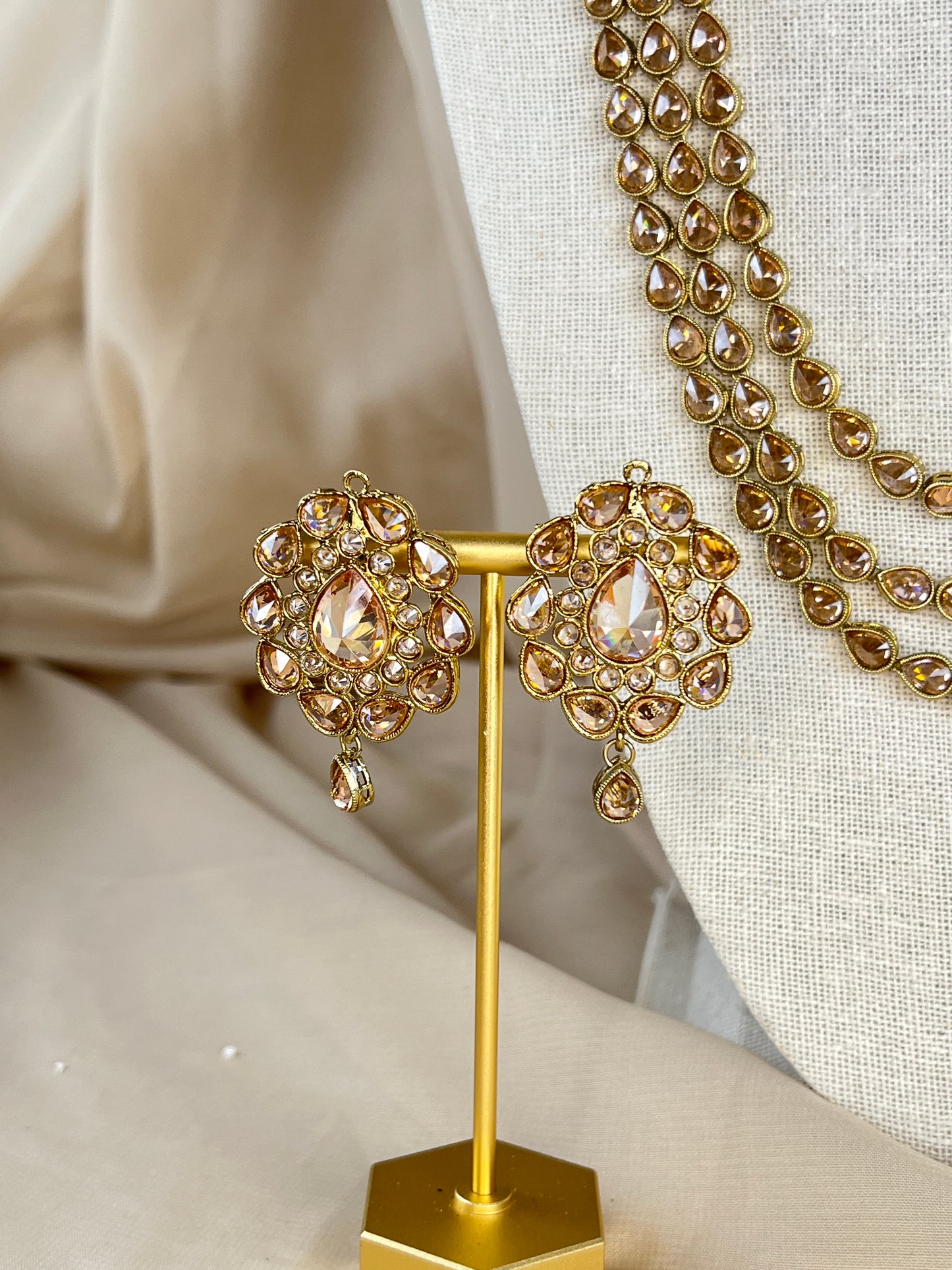 Multi Layer Polki Stone Necklace | Mala | Haar