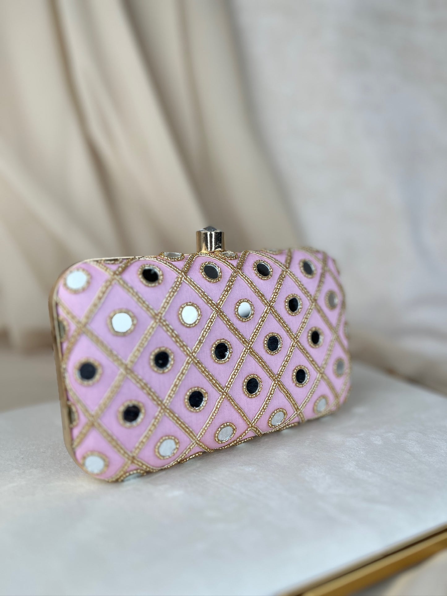 Embroidered Rectangle Clutch