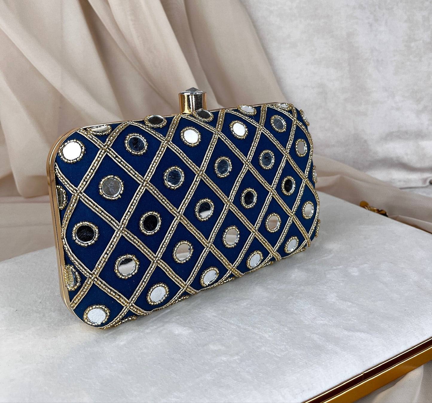 Embroidered Rectangle Clutch