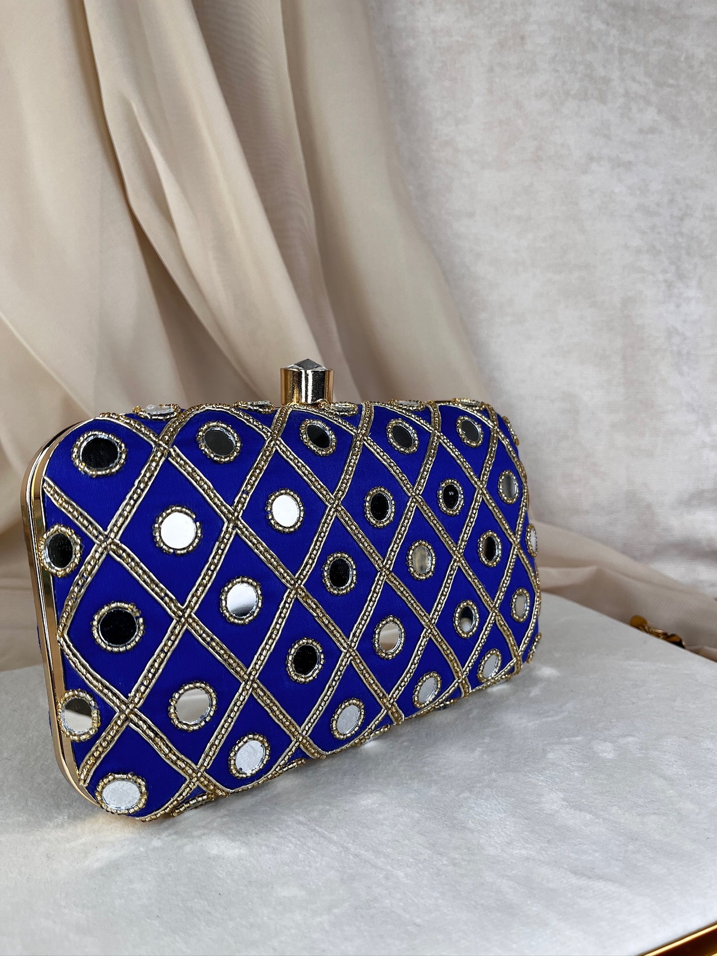 Embroidered Rectangle Clutch