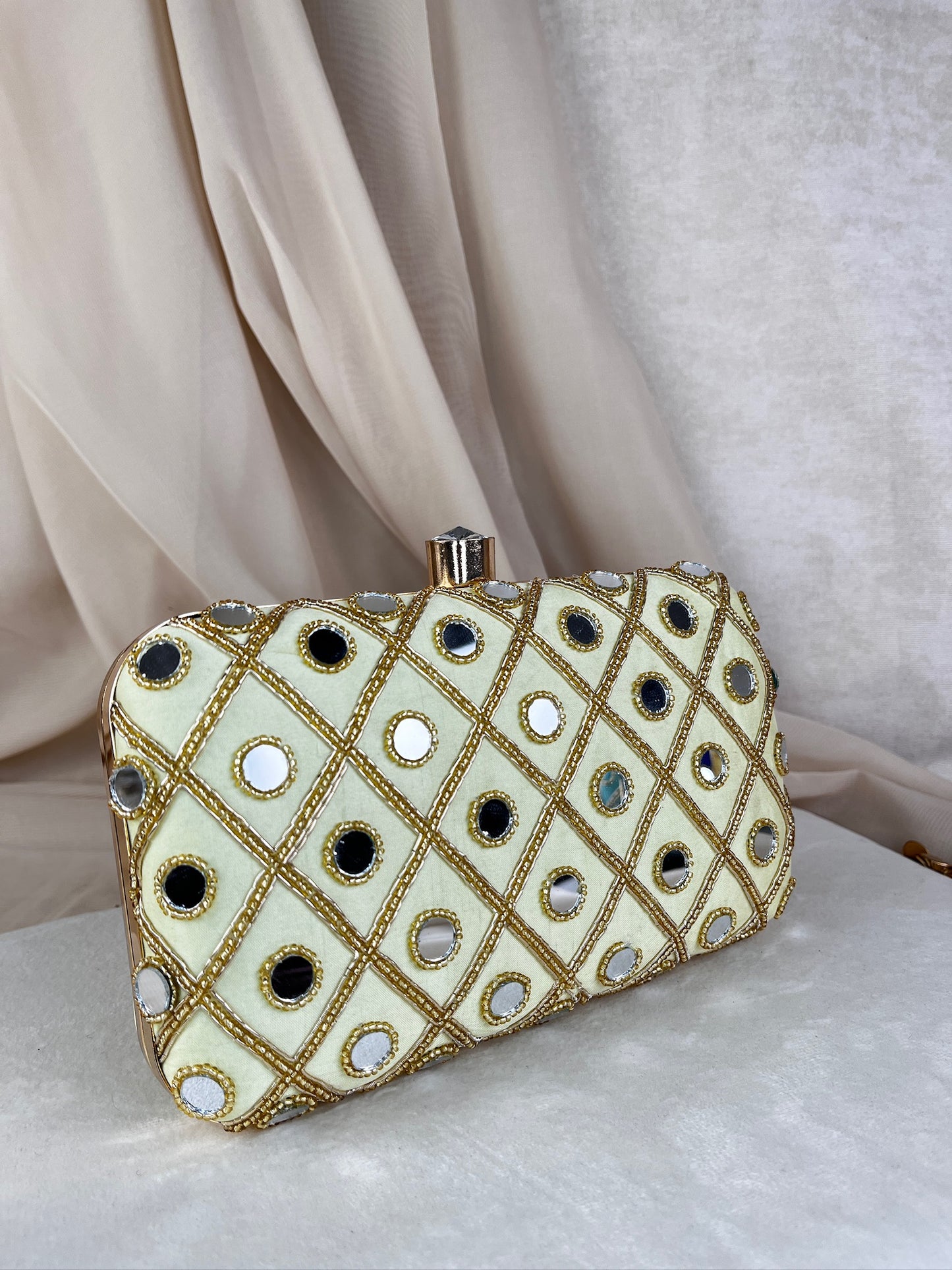 Embroidered Rectangle Clutch
