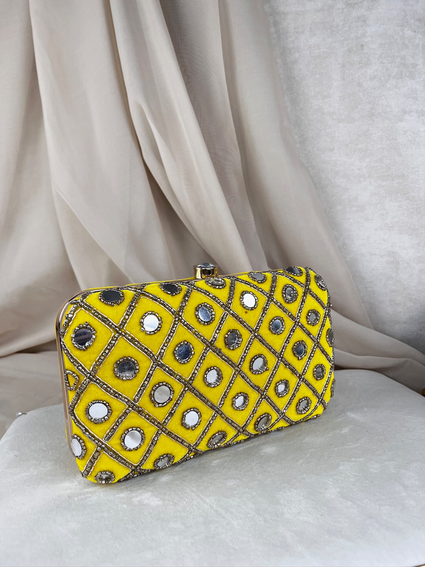 Embroidered Rectangle Clutch