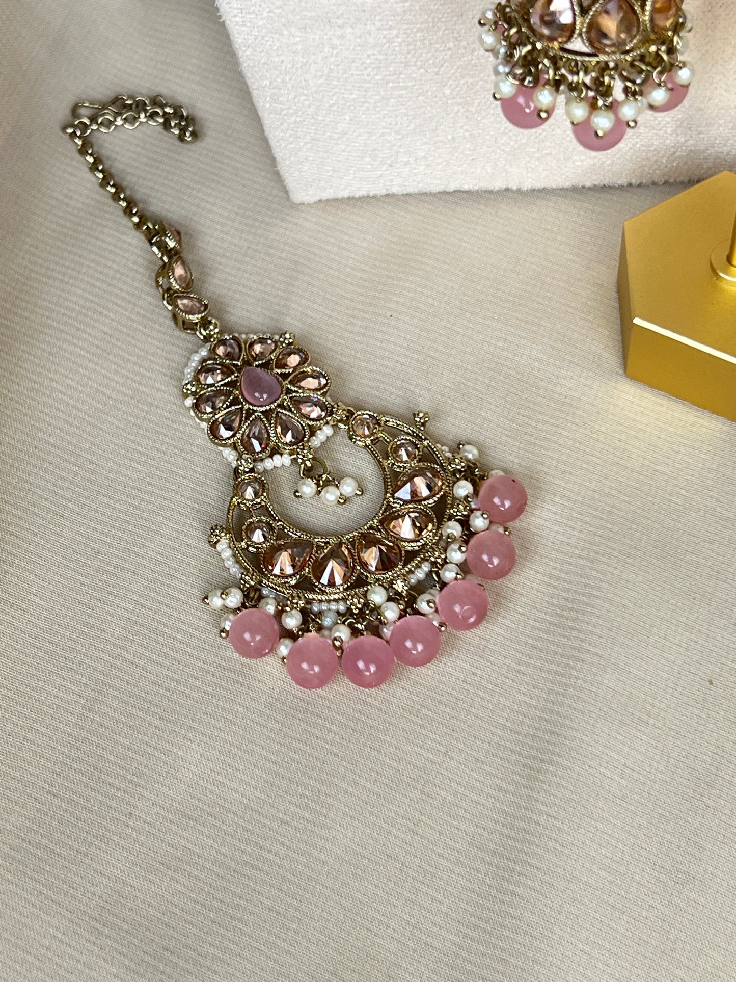 Pearl Choker Set with Large Jhumka Earrings