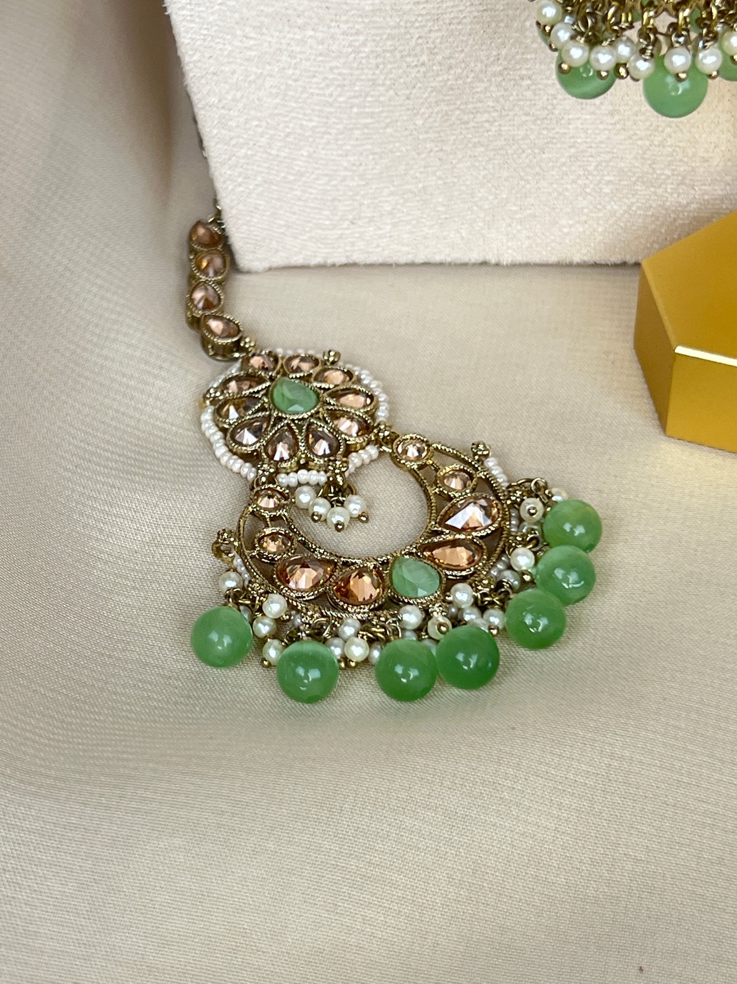 Pearl Choker Set with Large Jhumka Earrings