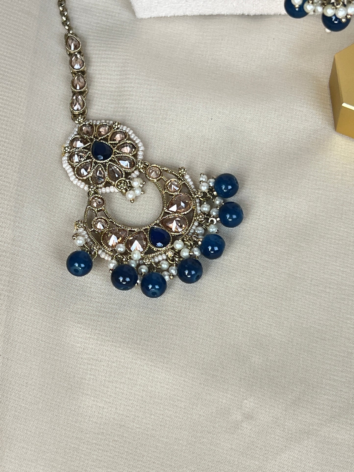 Pearl Choker Set with Large Jhumka Earrings