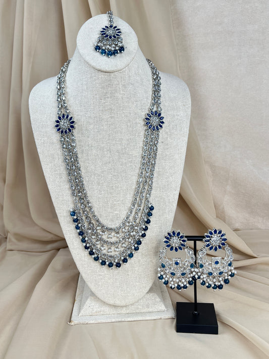 Long Silver Layered Mala | Haar