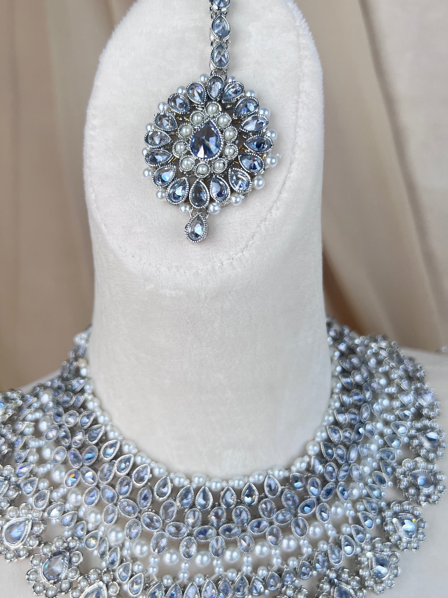 Polki | Pearl Gold Semi Bridal Set
