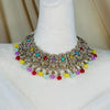 Pakistani Style Necklace Set with Pearl Earring Chains