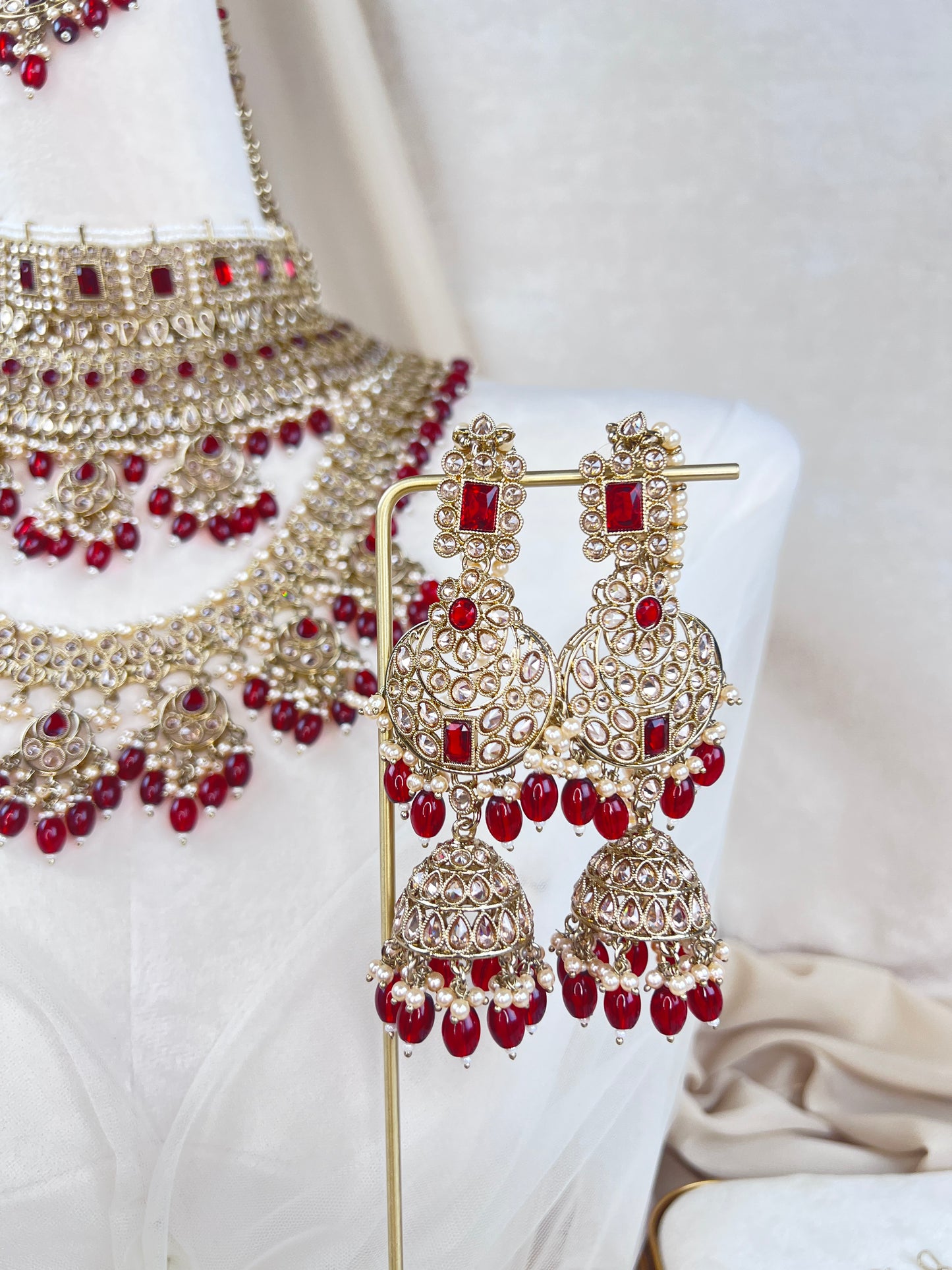 Large Choker Polki Full Bridal Set