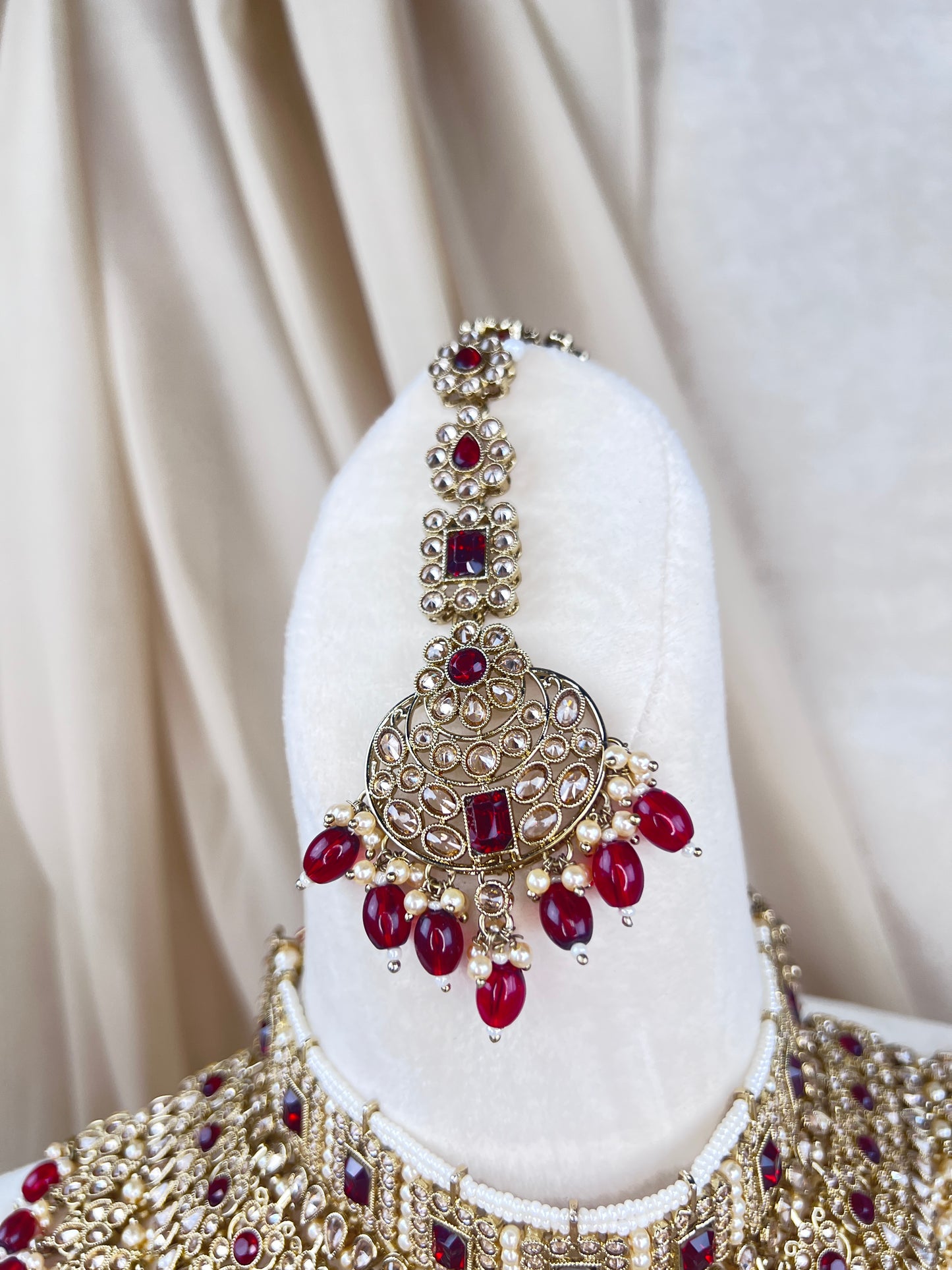 Large Choker Polki Full Bridal Set