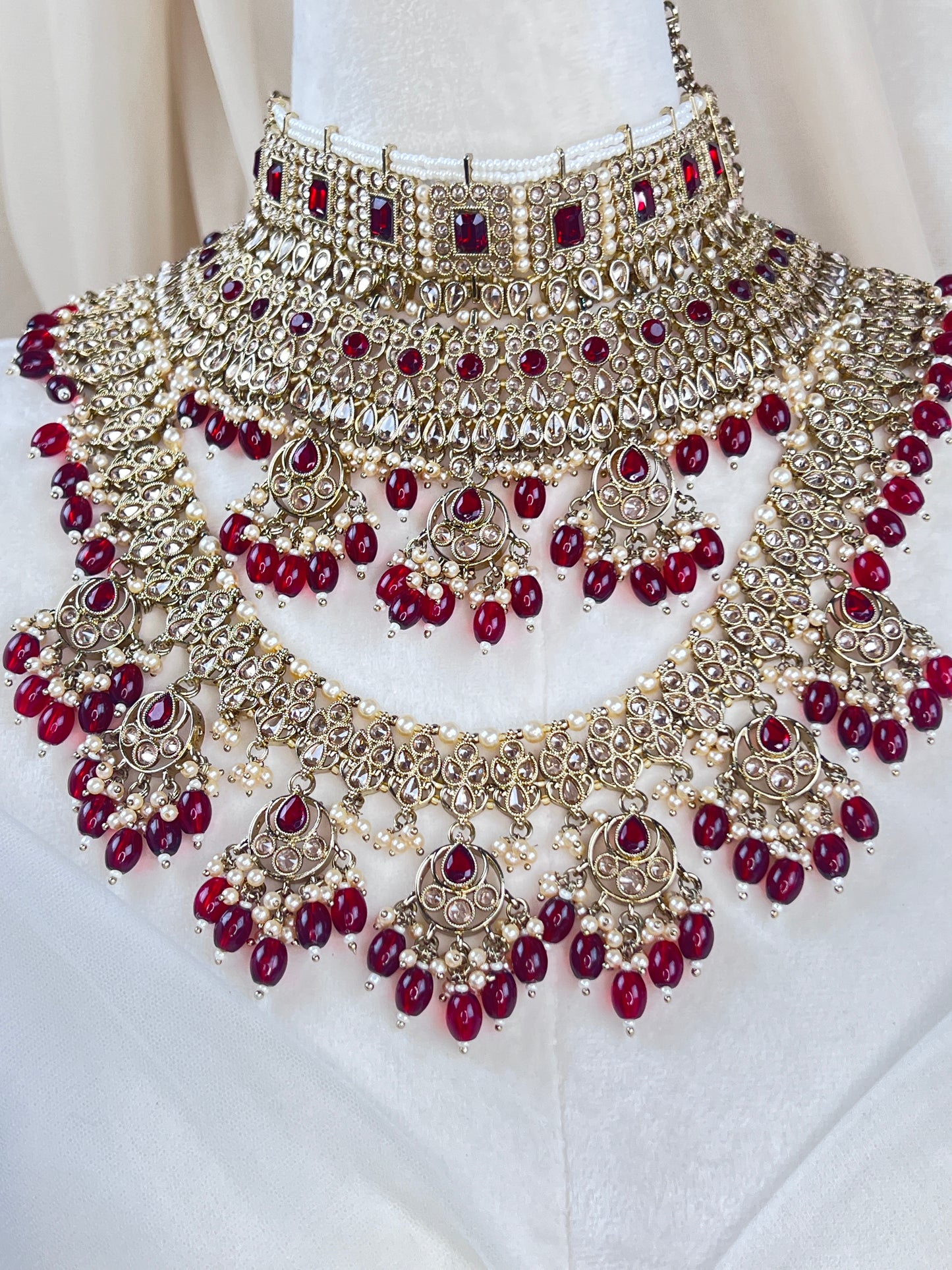 Large Choker Polki Full Bridal Set