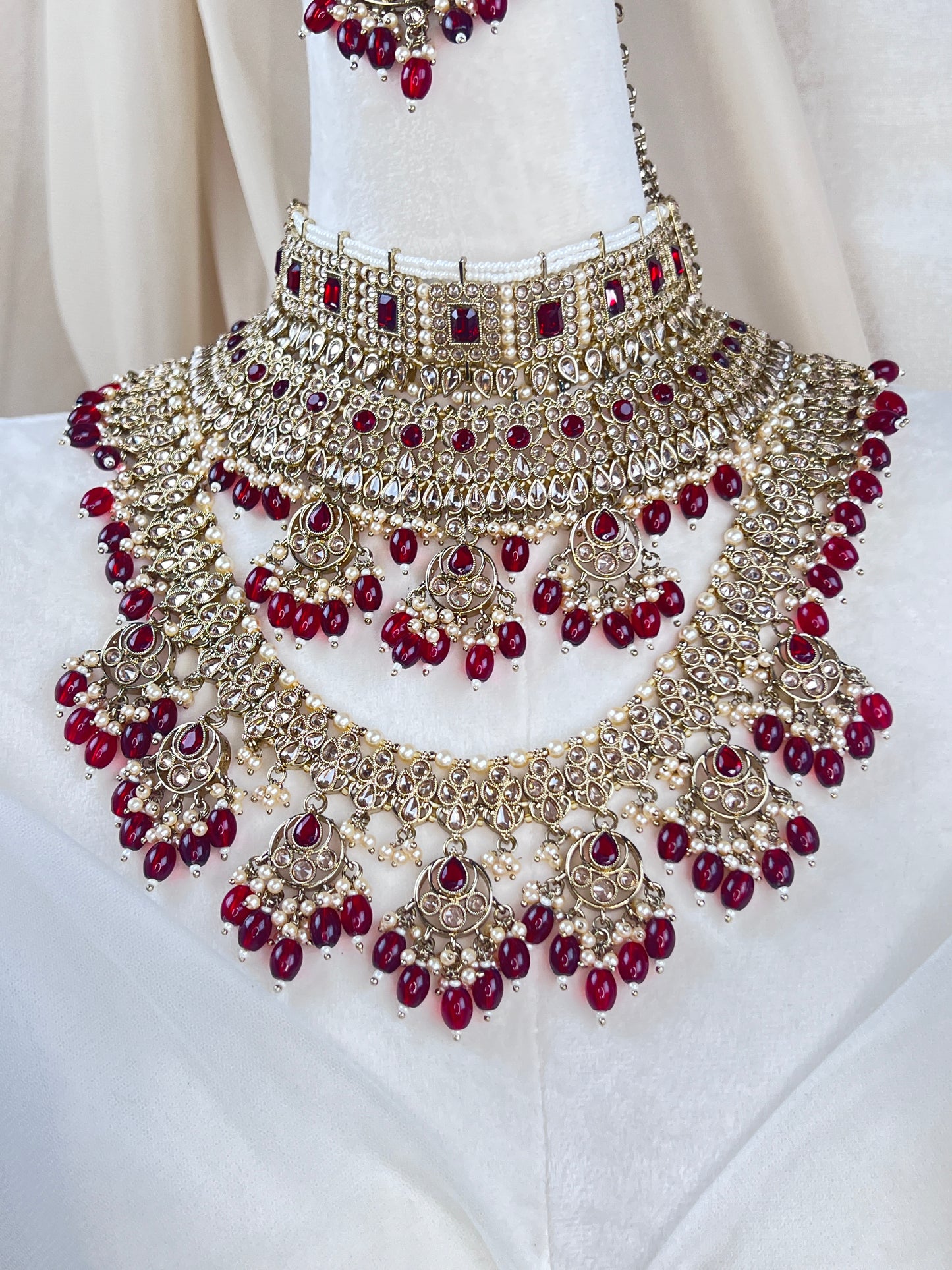 Large Choker Polki Full Bridal Set