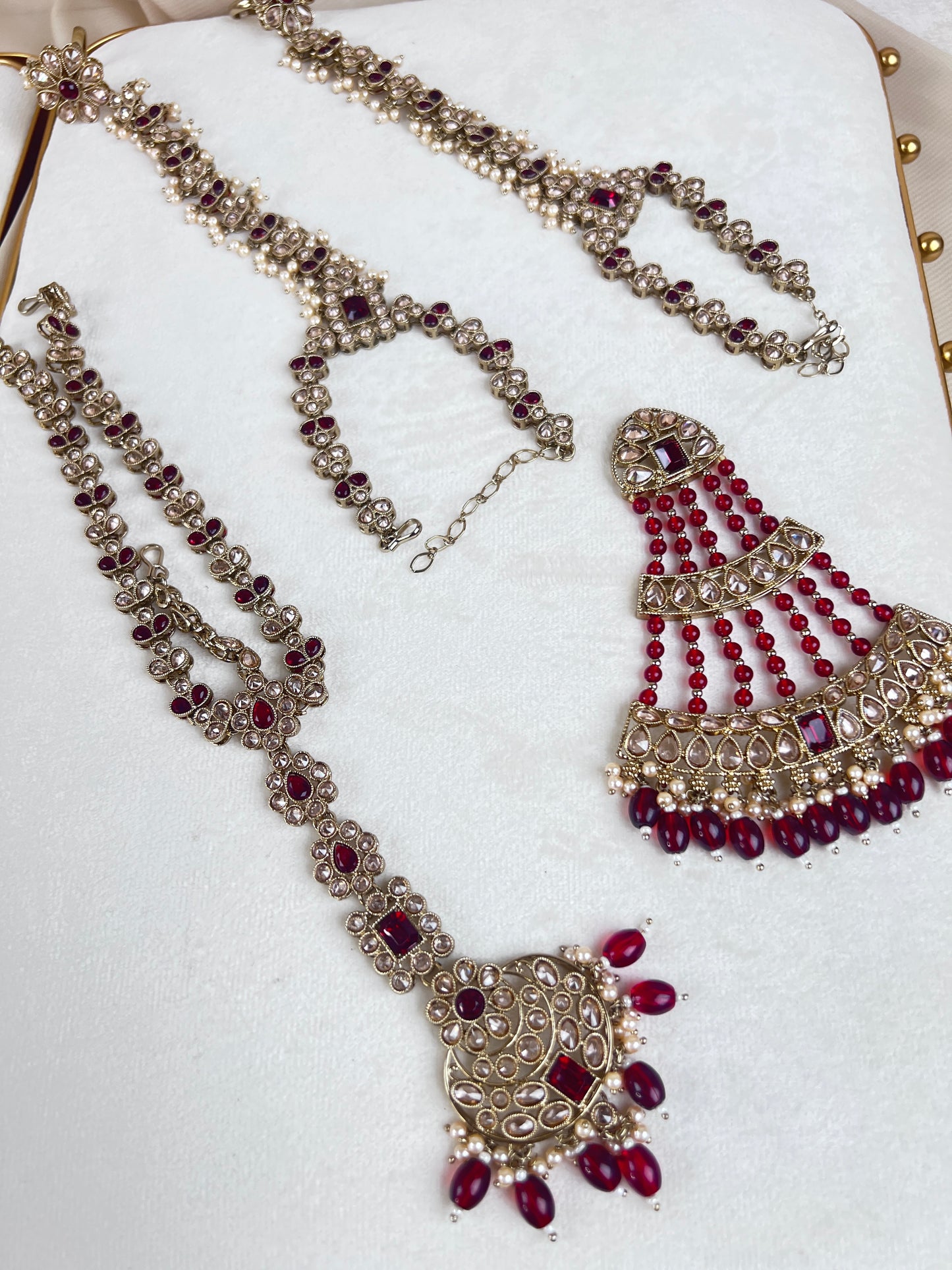 Large Choker Polki Full Bridal Set