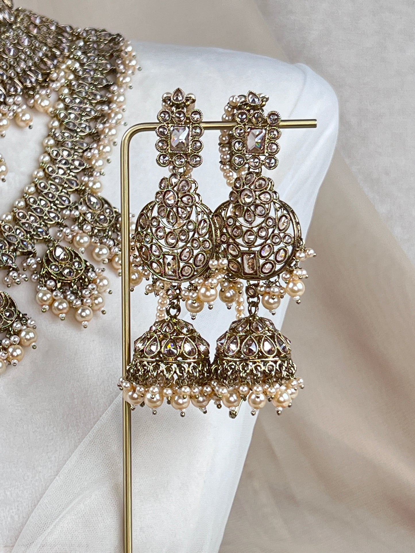 Large Choker Polki Full Bridal Set