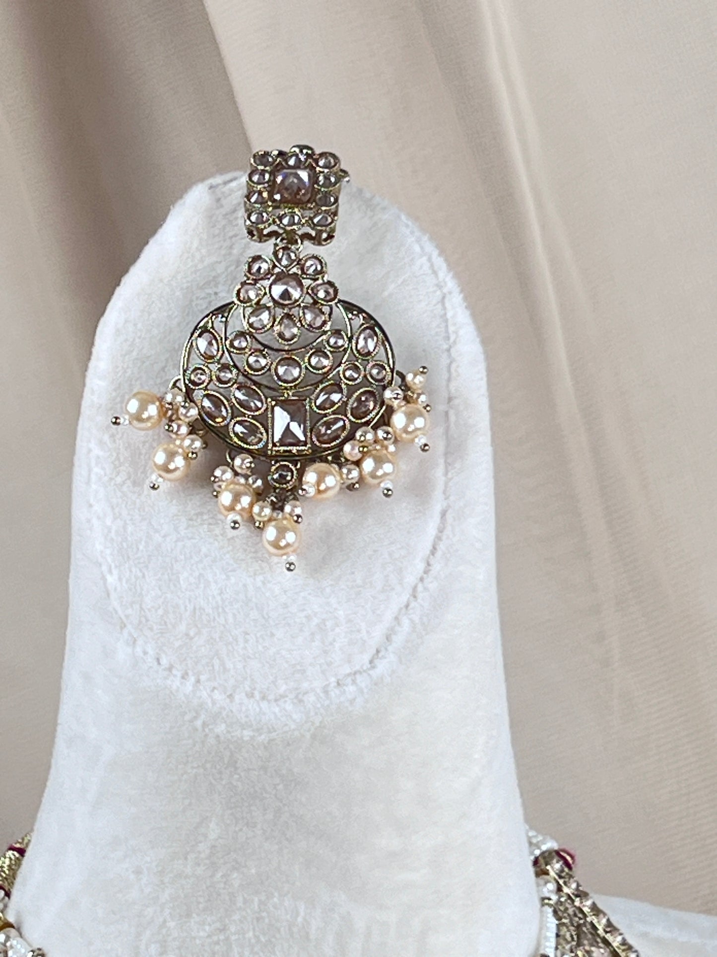 Large Choker Polki Full Bridal Set
