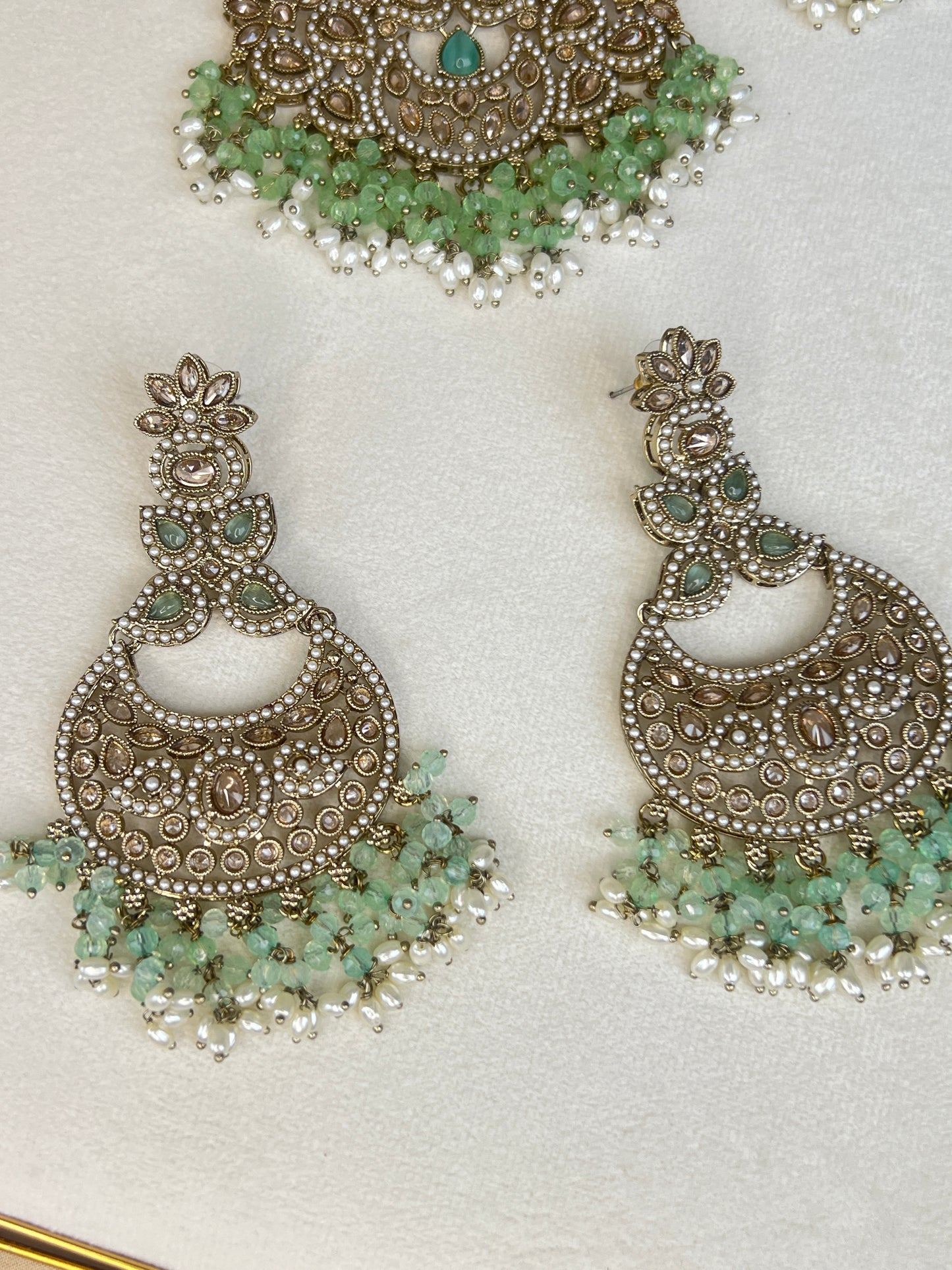 Nauratan Double Choker Large Pearl Bridal Set