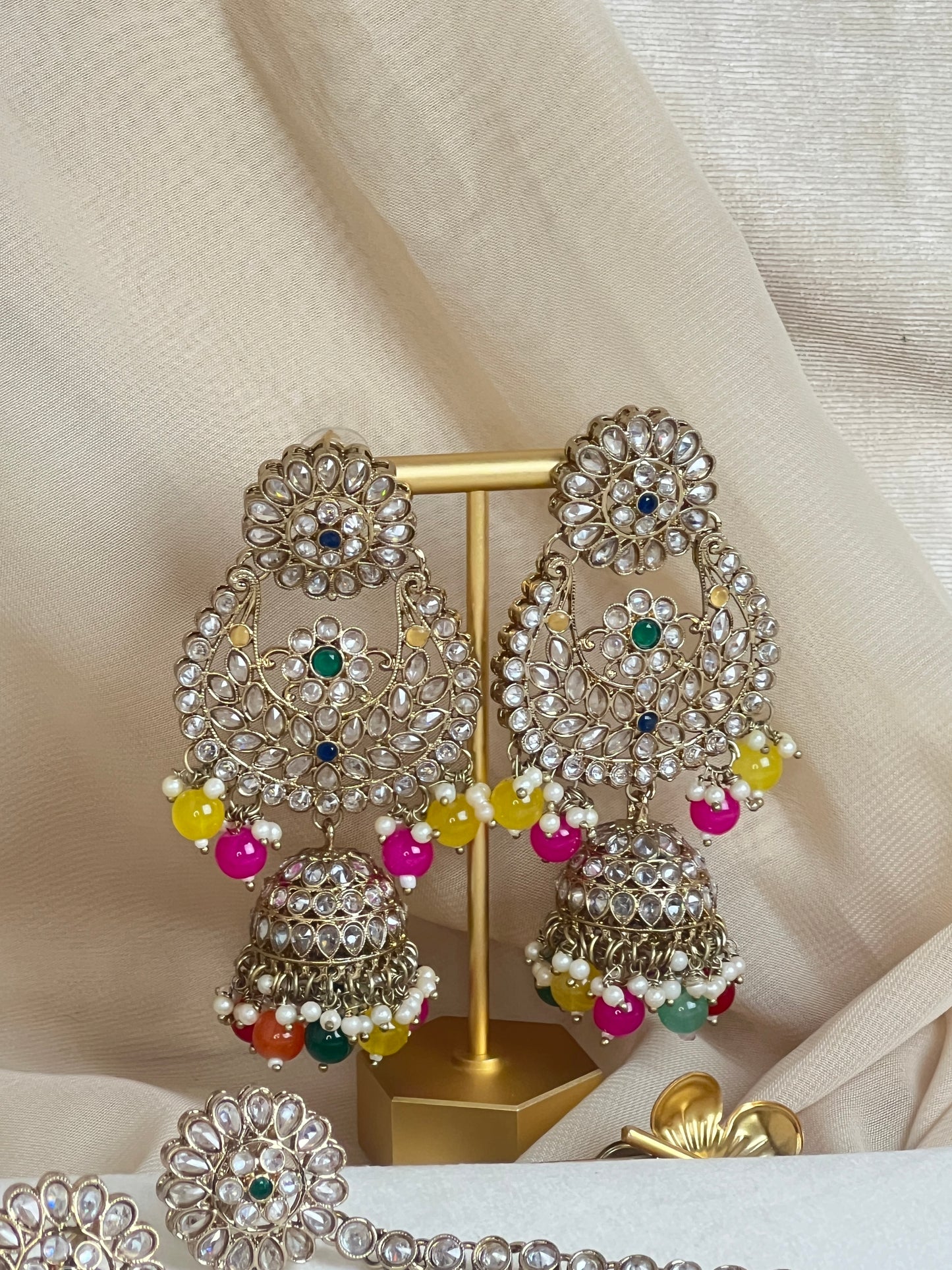 Large Choker Polki Full Bridal Set
