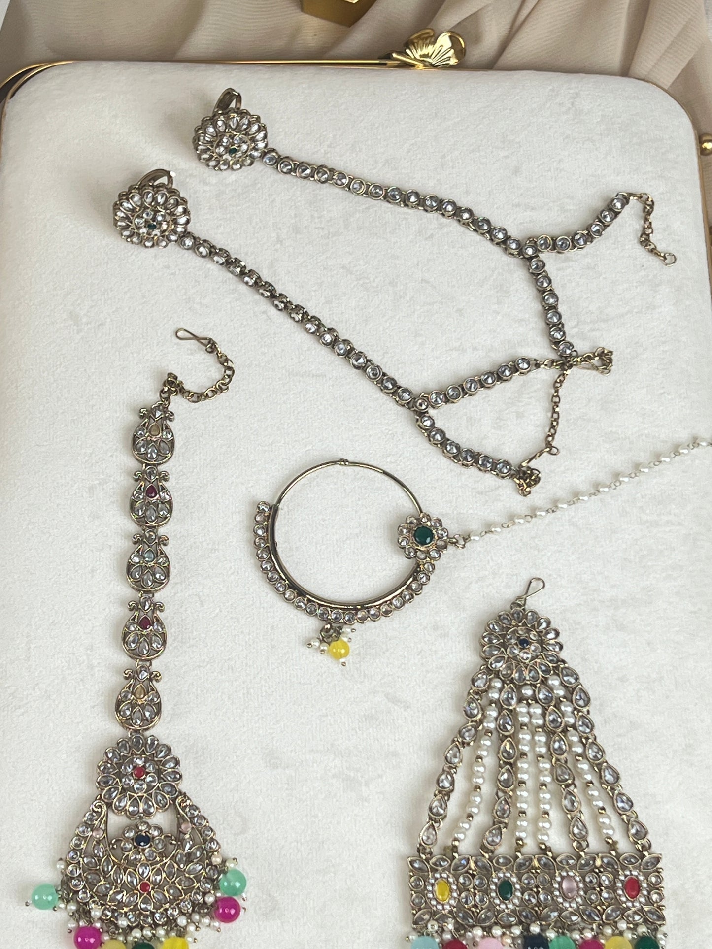 Large Choker Polki Full Bridal Set