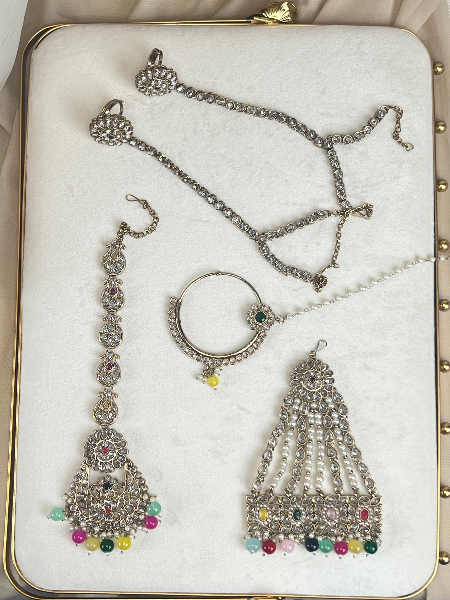 Large Choker Polki Full Bridal Set
