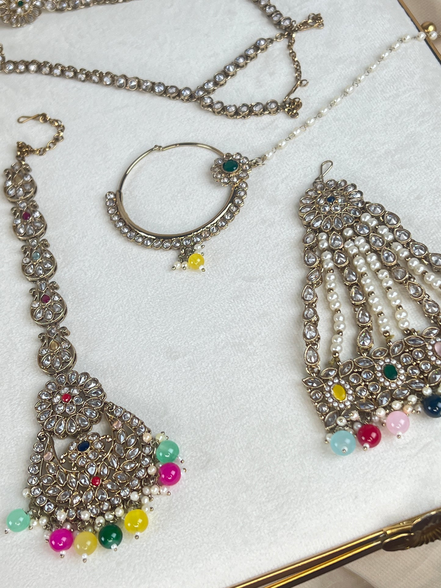 Large Choker Polki Full Bridal Set
