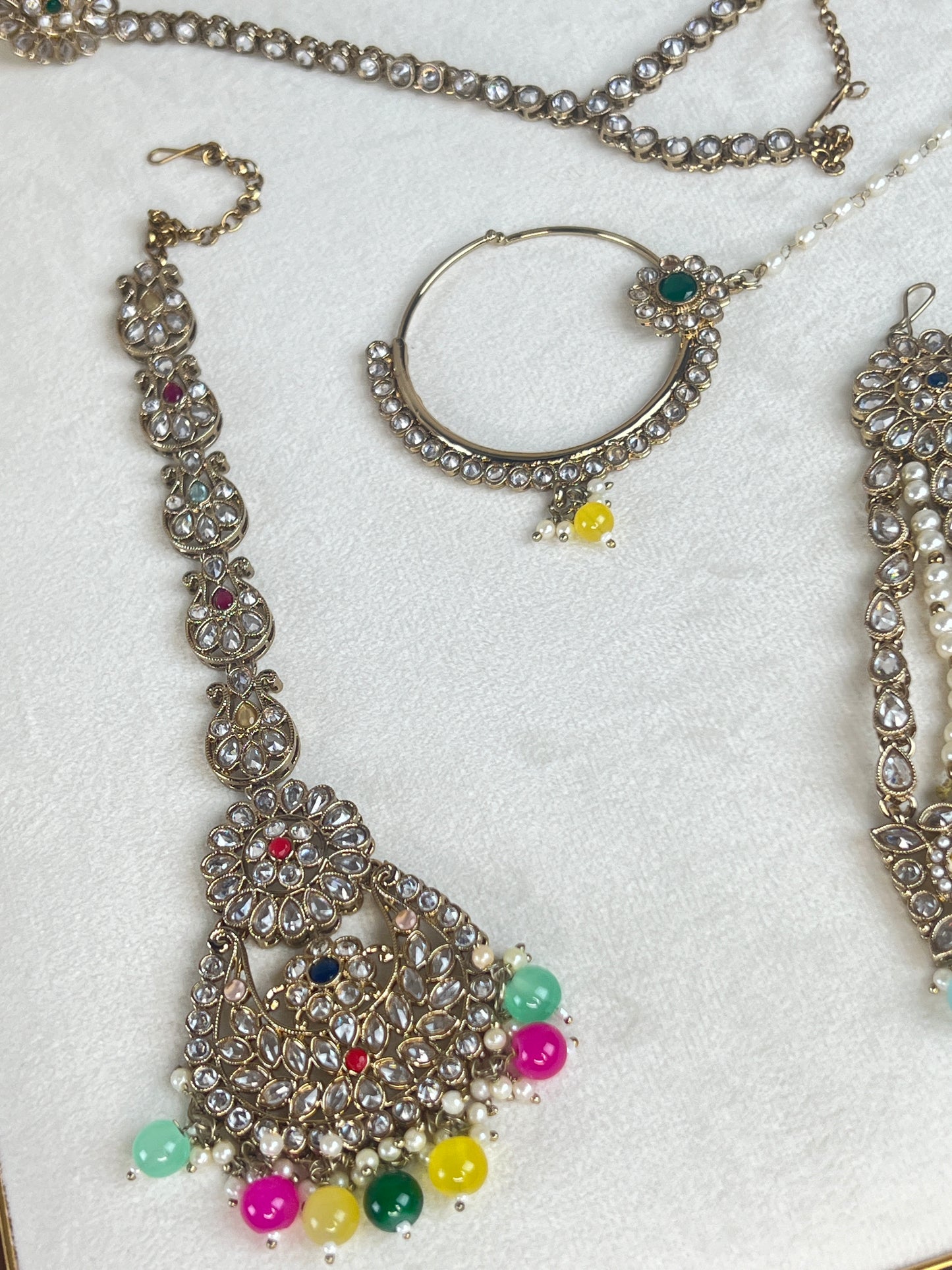 Large Choker Polki Full Bridal Set