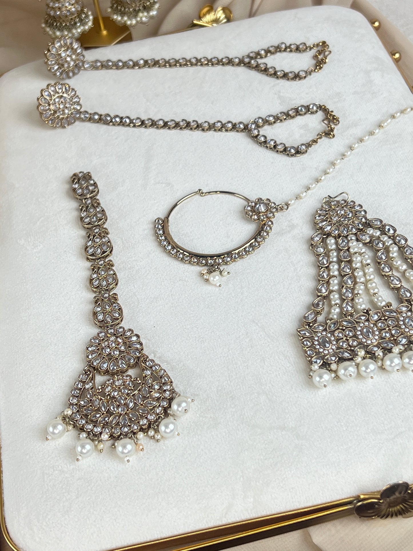 Large Choker Polki Full Bridal Set