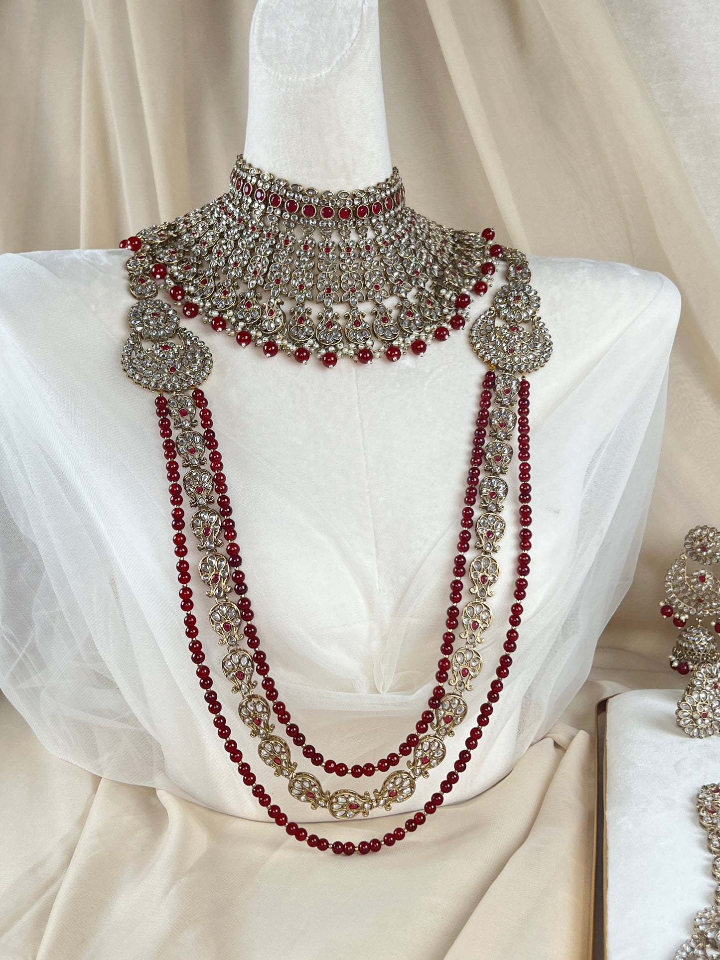 Large Choker Polki Full Bridal Set