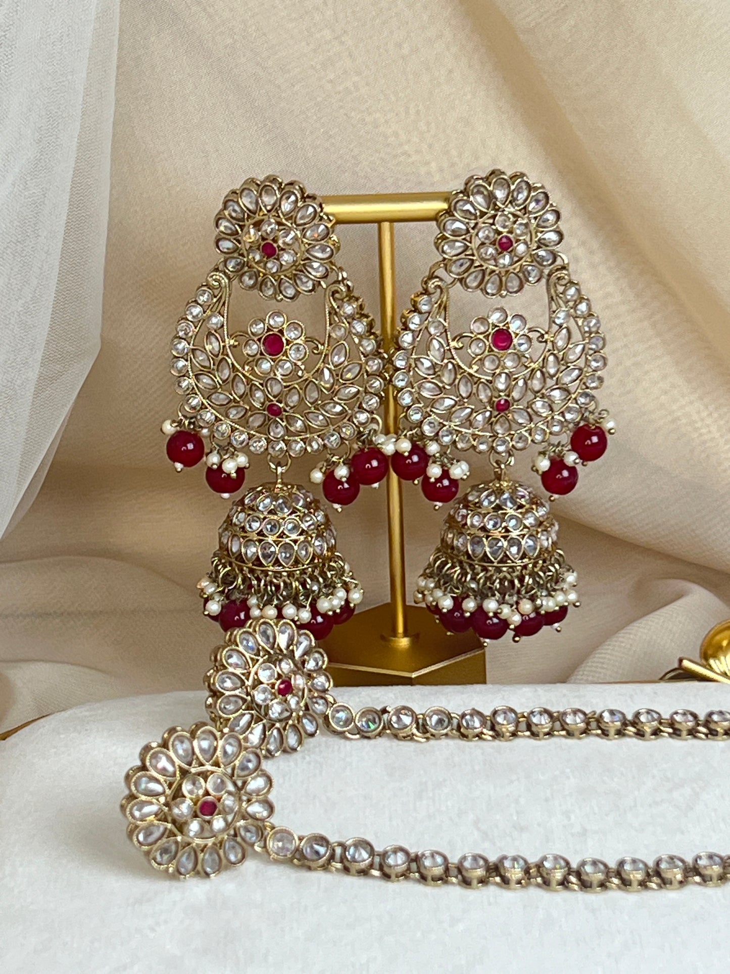 Large Choker Polki Full Bridal Set