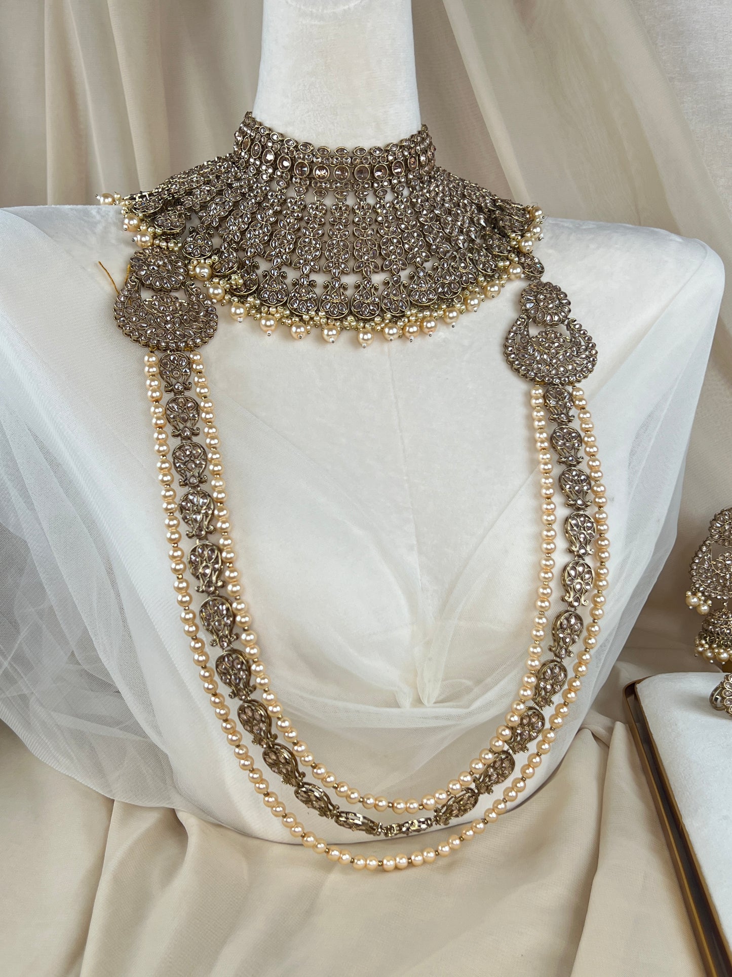 Large Choker Polki Full Bridal Set