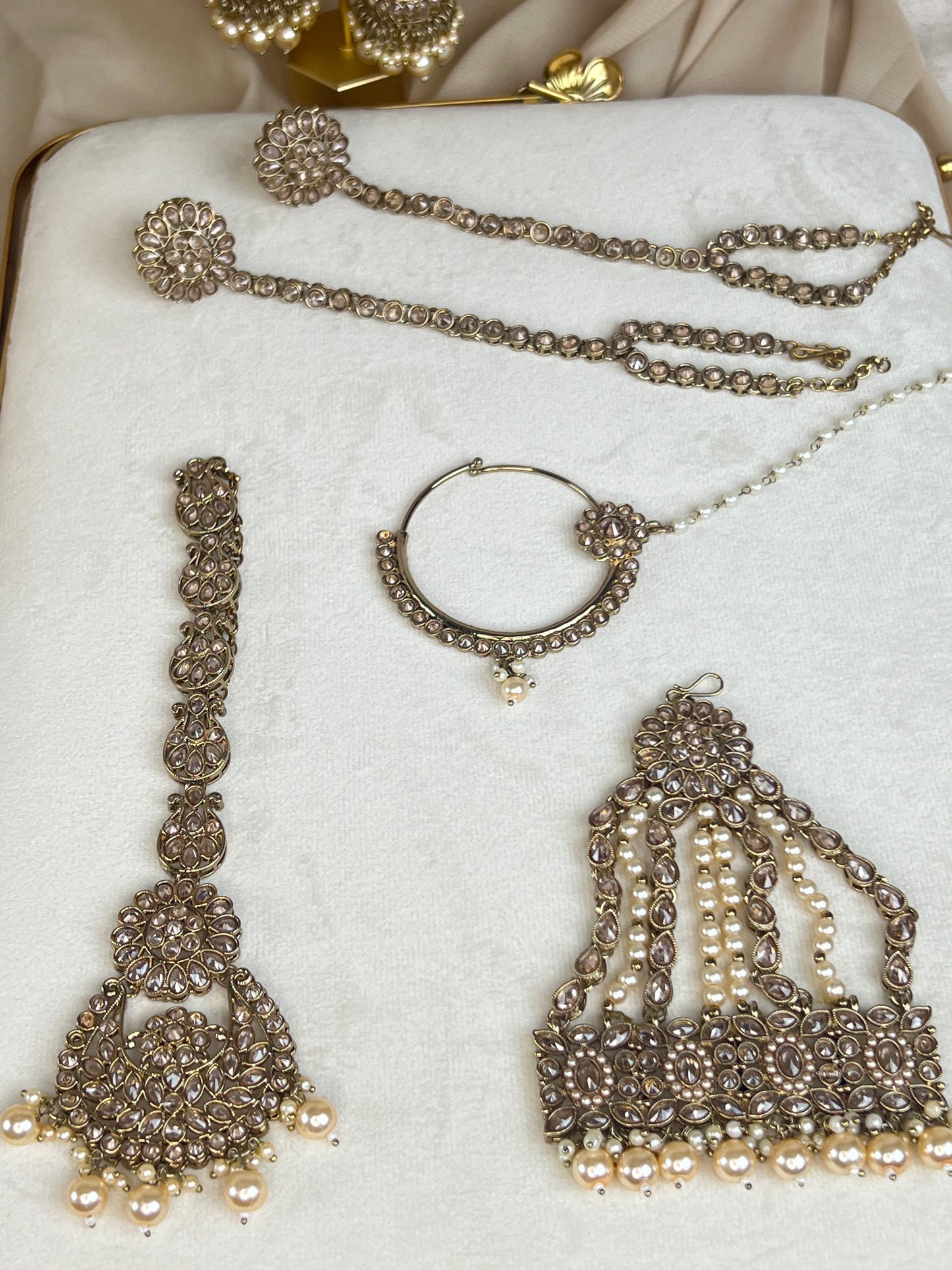 Large Choker Polki Full Bridal Set