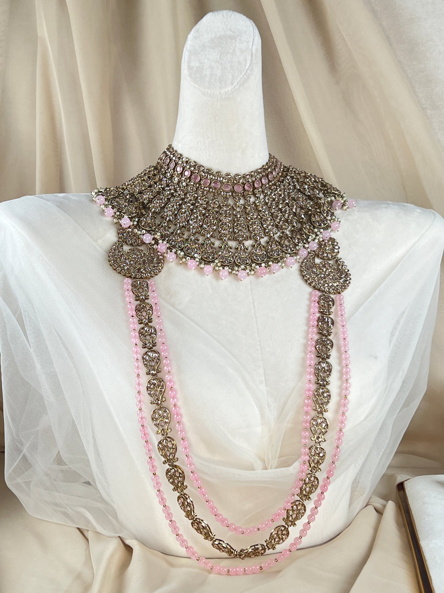 Large Choker Polki Full Bridal Set